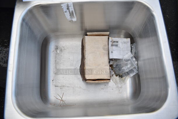 BRAND NEW SCRATCH AND DENT! Stainless Steel Single Bay Drop In Sink.  - Image 3 of 6