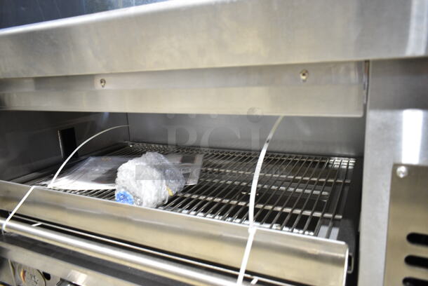 BRAND NEW SCRATCH AND DENT! Cooking Performance Group CPG 351S36SBL Stainless Steel Commercial Propane Gas Powered Salamander Broiler Cheese Melter. 36,000 BTU. - Image 5 of 7