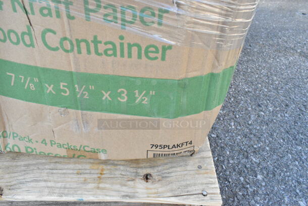 26 BRAND NEW Boxes Including 2 Box 795PLAKFT4 EcoChoice 7 7/8" x 5 1/2" x 3 1/2" Kraft PLA Lined Compostable #4 Take-Out Container - 160/Case, 127P400C 4 oz. Clear Plastic Souffle Cup / Portion Cup, 500CC32P Choice Clear PET Plastic Cold Cup - 32 oz. - 500/Case, 500CC32PHD Choice Heavy Duty 32 oz. Pedestal Heavy Weight Clear PET Plastic Cold Cup - 500/Case, 2 Box 760SOUP8KPA Choice 8 oz. Kraft Poly-Coated Paper Food Cup with Vented Paper Lid - 250/Case, 130WBKFORKH Choice Black Heavy Weight Wrapped Plastic Fork - 1000/Case, 127P400C Choice 4 oz. Clear Plastic Souffle Cup / Portion Cup - 2500/Case, 966TALLFLDN Choice Kraft Natural Tall-Fold 6" x 13" Dispenser Napkin - 8000/Case, 760SOUP3KPA Choice 32 oz. Kraft Poly-Coated Paper Food Cup with Vented Paper Lid, 433NHT101 Choice 1/6 Standard Size White "Thank You" Standard-Duty Plastic T-Shirt Bag - 700/Case, 130BKFKSX500 Choice Black Extra Heavy Weight Wrapped Plastic Cutlery Pack - 500/Case, 130WBKFORKH Choice Black Heavy Weight Wrapped Plastic Fork - 1000/Case, 128HD8COMBO Choice Heavy Duty 8 oz. Microwavable Translucent Plastic Deli Container and Lid Combo Pack, 130WHSPOONWX Choice White Extra Heavy Weight Wrapped Plastic Teaspoon - 1000/Case. 26 Times Your Bid!  - Image 4 of 12