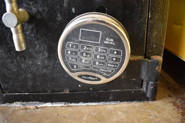 Corporate Safe Specialists Black Metal Single Compartment Safe. Does Not Come w/ Combination. 13x18x15 - Image 5 of 5