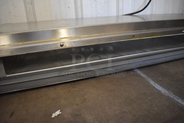 2013 H&K International Stainless Steel Commercial Countertop 5 Pan Chilled Rail. 44x13x7. Tested and Powers On But Does Not Get Cold - Image 3 of 4