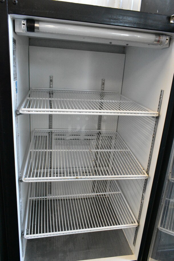 2021 Habco ESM10 Metal Commercial Single Door Reach In Cooler Merchandiser w/ Poly Coated Racks. 115 Volts, 1 Phase. Tested and Working! - Image 2 of 4