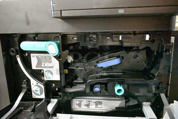 HP CF367A Floor Style Printer w/ Attachment on Casters.  - Image 6 of 12