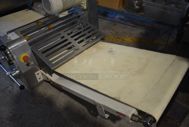 Omcan JDR520B Metal Commercial Countertop Electric Powered Reversible Dough Sheeter. 220 Volts, 1 Phase. 80x35x26 - Image 3 of 8