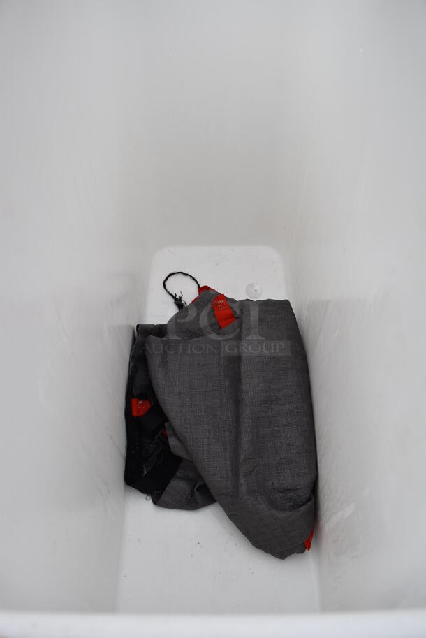 2 Cambro White Poly Ingredient Bins w/ Clear Lid on Commercial Casters. 13x30x30. 2 Times Your Bid! - Image 3 of 5