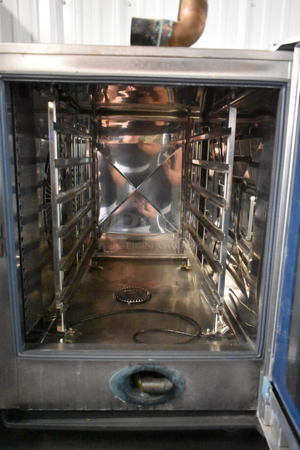Rational SCC61 Stainless Steel Commercial Electric Powered Combi Convection Oven on Equipment Stand Pan Rack. 208 Volts, 3 Phase.  - Image 7 of 9