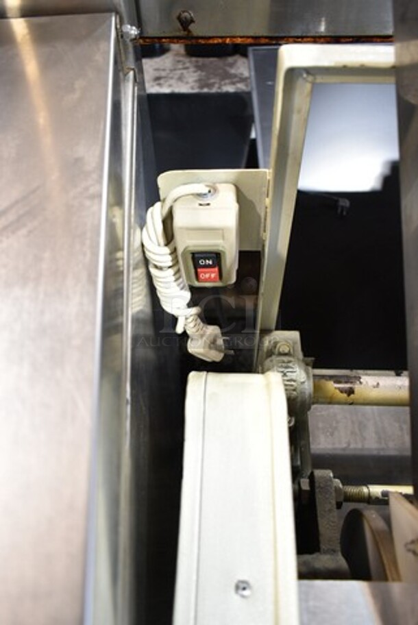 HC YJ-130 Metal Commercial Floor Style Dough Sheeter. 220 Volts.  - Image 5 of 6