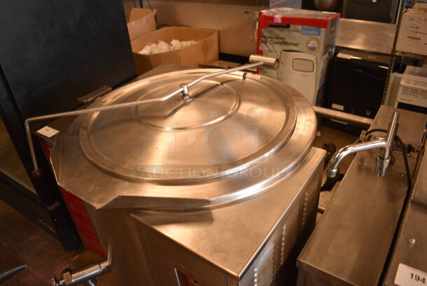 Vulcan-Hart VGLT40 Stainless Steel Commercial Natural Gas Powered Floor Style 40 Gallon Steam Kettle. 56x46x42 - Image 9 of 10