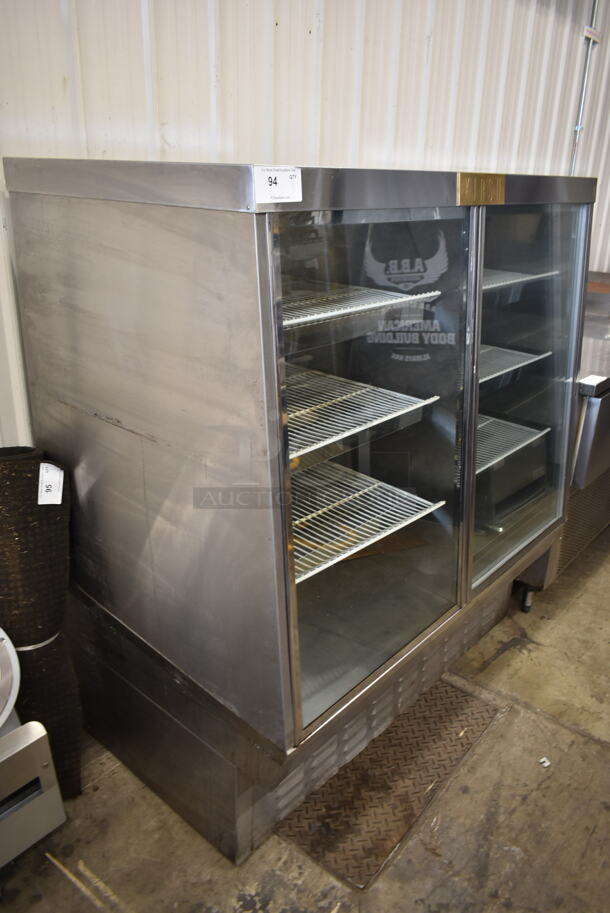 Kirsh Stainless Steel Commercial Floor Style Deli Display Case Merchandiser w/ Poly Coated Racks. Tested and Powers On But Does Not Get Cold - Image 5 of 5