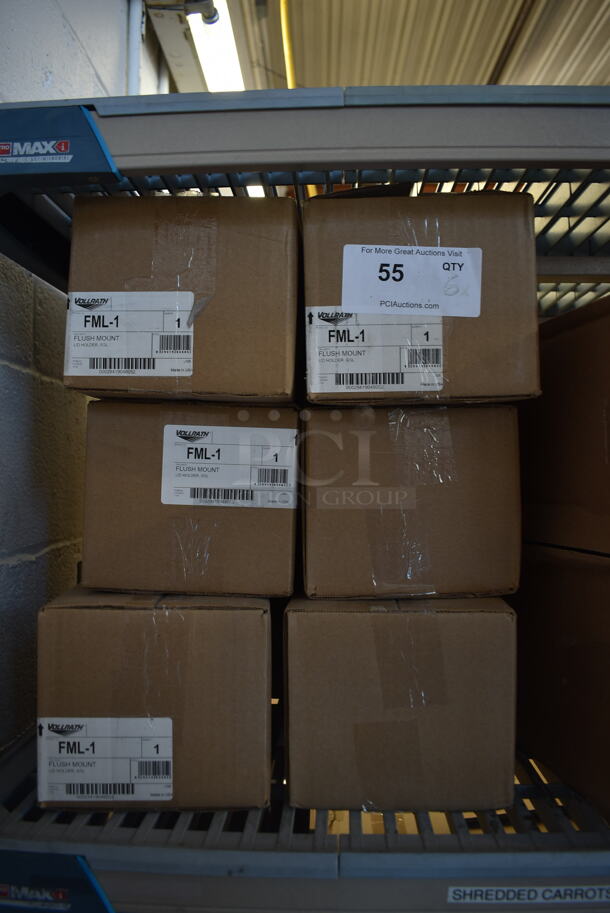 6 BRAND NEW IN BOX! Vollrath FML-1 Black Poly Flushmount Lid Holders. 6 Times Your Bid! - Image 5 of 7