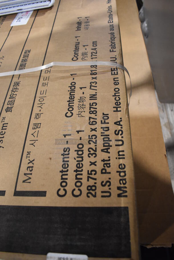 3 BRAND NEW IN BOX! Rubbermaid 3324 Max System Rack. 27x29x68. 3 Times Your Bid! - Image 6 of 6