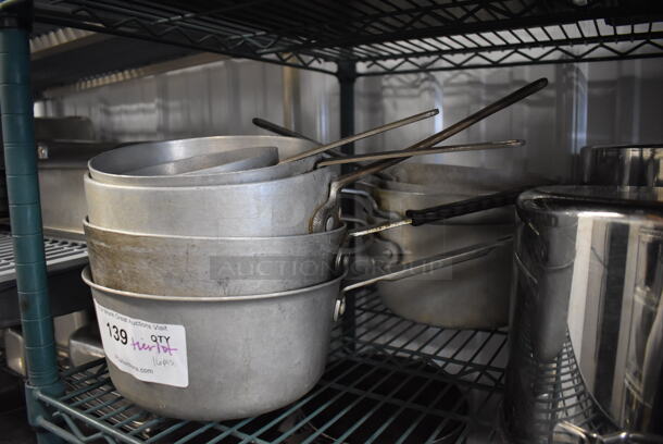 ALL ONE MONEY! Tier Lot of Various Items Including 6 Metal Stock Pots and 9 Metal Sauce Pans - Image 2 of 5