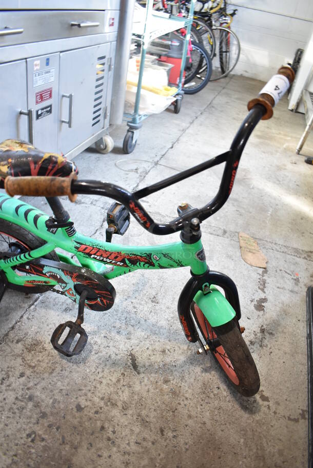 Dino Power Green Metal Children's Bicycle. 20x34x28 - Image 2 of 4