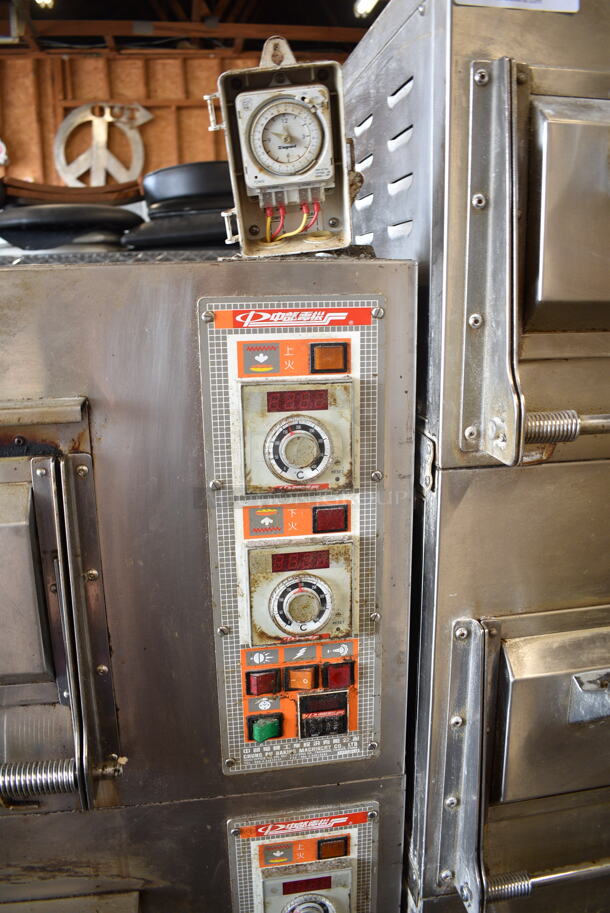 3 Stainless Steel Commercial Electric Powered Single Deck Bakery / Pizza Ovens. Appears To Be 240 Volts, 3 Phase. 3 Times Your Bid! - Image 7 of 9