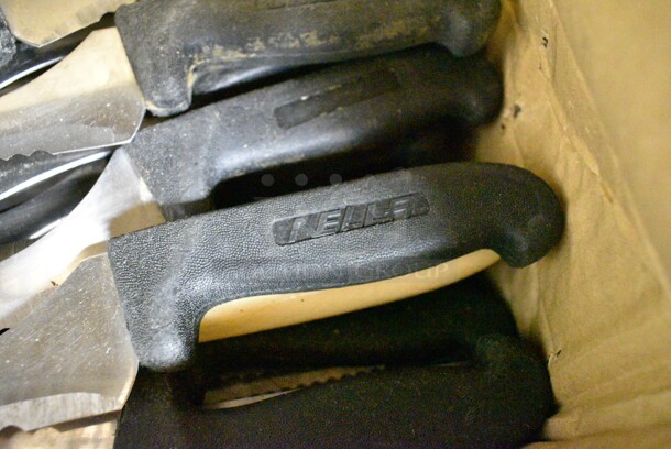 50 SHARPENED Stainless Steel Knives Including Serrated Bread Knives. 50 Times Your Bid!  - Image 2 of 4