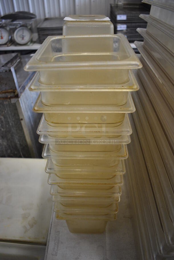 ALL ONE MONEY! Lot of 24 Clear Poly 1/6 Size Drop In Bins! 1/6x6