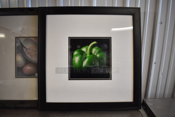 4 Framed Pictures; Bread Loaves, Cheese, Green Pepper and Sauce. 26x1x26. 4 Times Your Bid! - Image 4 of 7