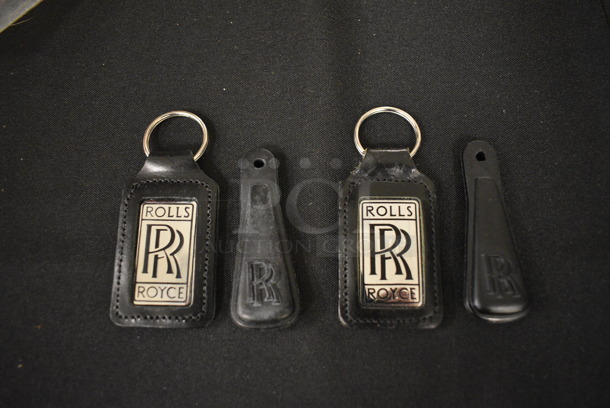 ALL ONE MONEY! Lot of 2 Rolls Royce Keychains