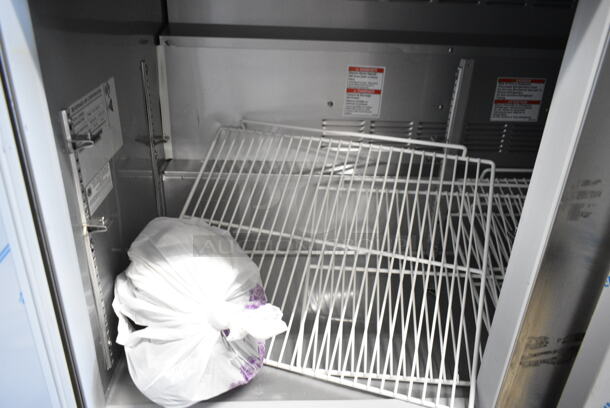 Beverage Air UCR48AHC Stainless Steel Commercial 2 Door Undercounter Cooler on Commercial Casters. 115 Volts, 1 Phase. Tested and Working!
 - Image 6 of 8