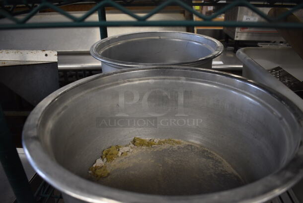 2 Metal Bowl Inserts for Rice Cooker w/ 1 Lid. 16x16x7. 2 Times Your Bid! - Image 2 of 3