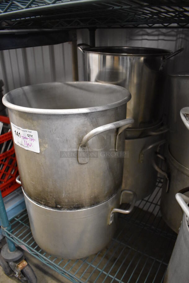 ALL ONE MONEY! Tier Lot of 16 Various Metal Stock Pots - Image 2 of 5