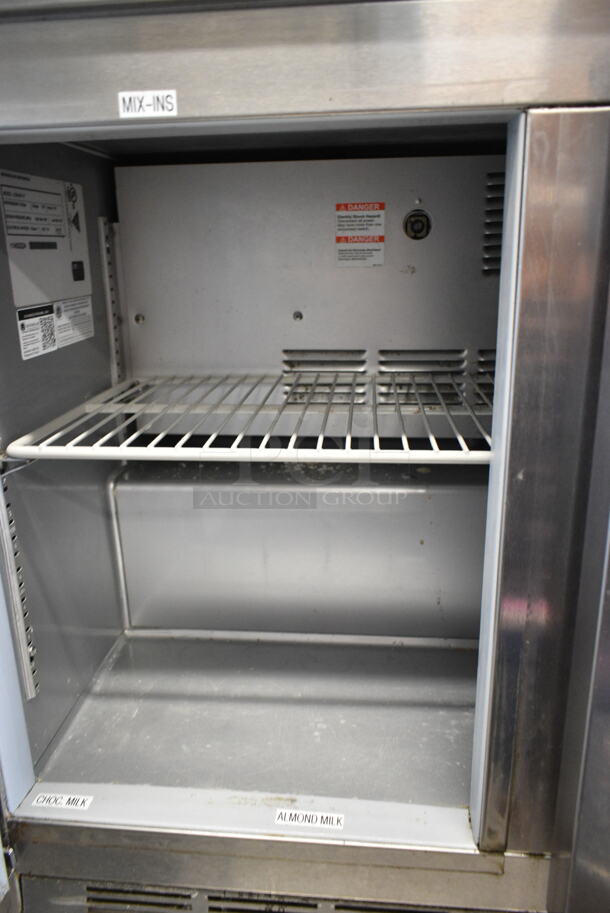 Beverage Air UCR34Y-17 Stainless Steel Commercial 2 Door Undercounter Cooler. 115 Volts, 1 Phase. Tested and Working! - Image 5 of 6