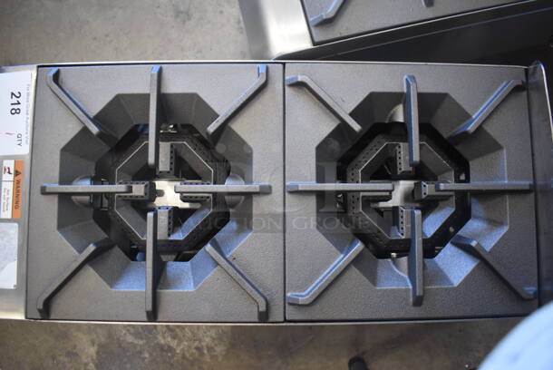 LIKE NEW AND USED A FEW TIMES! CPG 351RCCPG 12 NLStainless Steel Commercial Countertop Natural Gas Powered 2 Burner Range. Tested and Working! - Image 4 of 6