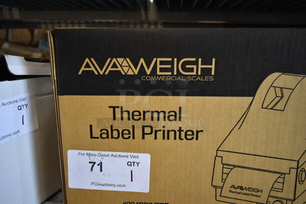 BRAND NEW SCRATCH AND DENT! AvaWeigh 334PRINTER Thermal Label Printer for Price Computing Scales - Image 4 of 8