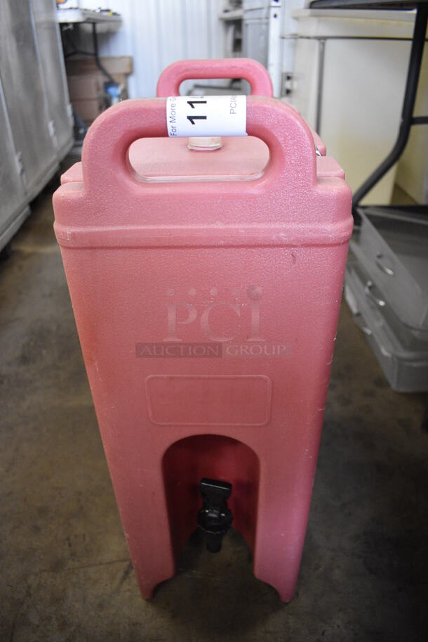 Cambro Model 500LCD Pink Poly Insulated Beverage Holder Dispenser. 9x16x24
