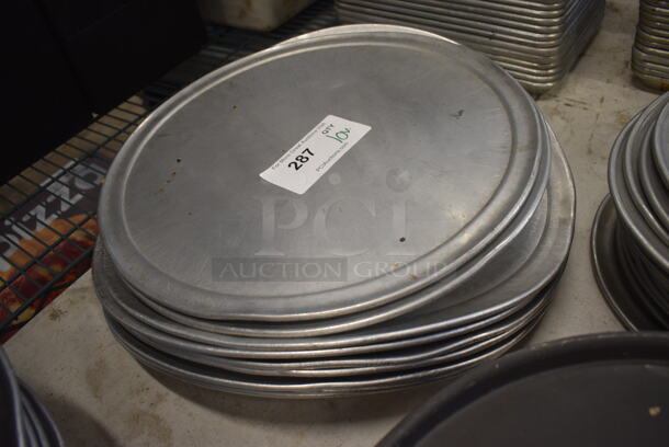 10 Various Metal Round Pizza Baking Pans. Includes 16x16. 10 Times Your Bid! - Image 2 of 3
