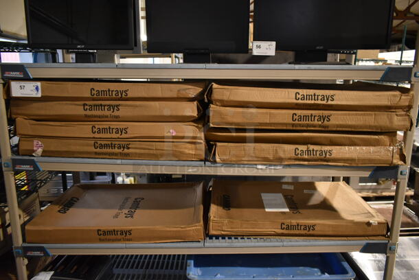 10 BRAND NEW! Boxes of 6 Cambro Black Poly Camtrays. 10 Times Your Bid! - Image 2 of 4