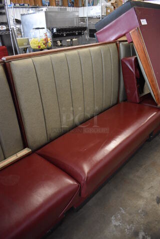 ALL ONE MONEY! Lot of 4 Single Sided Booth Seats. 48x26x43