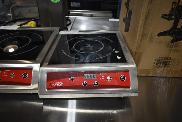 BRAND NEW SCRATCH AND DENT! 2023 Avantco 177IC3500 Stainless Steel Commercial Countertop Electric Powered Single Burner Induction Range. 208-240 Volts, 1 Phase.  - Image 2 of 5