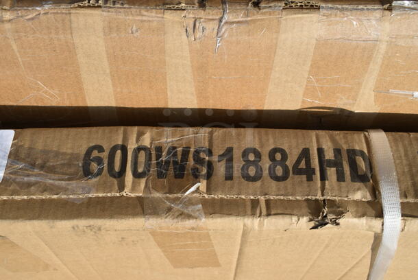 BRAND NEW SCRATCH AND DENT! Regency 600WS1884HD 16 Gauge Stainless Steel 18" x 84" Heavy Duty Wall Shelf - Image 2 of 3