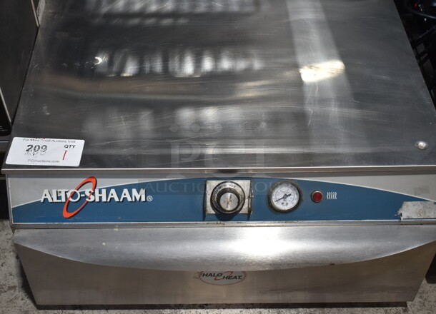 Alto Shaam 500-1D Stainless Steel Commercial Single Drawer Warming Drawer. 208-240 Volts, 1 Phase. Tested and Working!