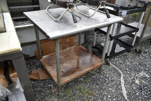 Stainless Steel Table w/ Metal Under Shelf. - Image 2 of 5