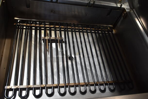 Belshaw 634 Stainless Steel Commercial Electric Powered Donut Fryer w/ Dough Dropper w/ Motor, Hopper and Plunger. 208/240 Volts, 3 Phase.  - Image 4 of 11