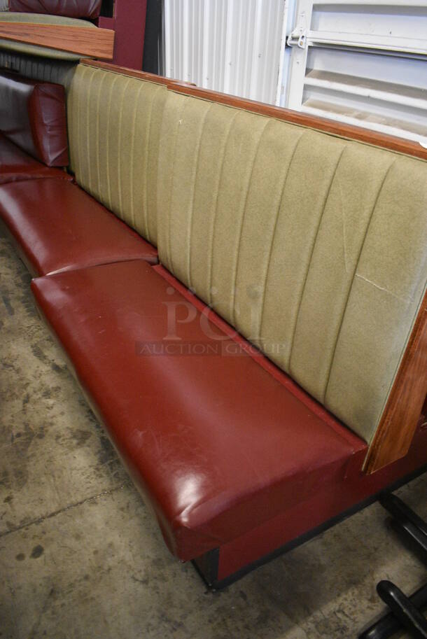 ALL ONE MONEY! Lot of 6 Double Sided Booth Seats. 48x48x43 - Image 2 of 4