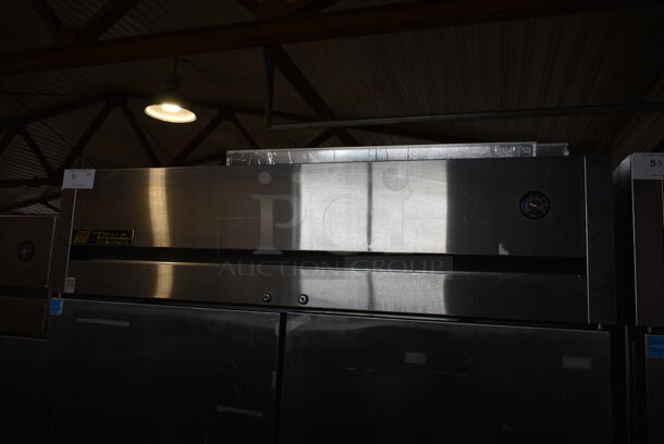 2014 True TG2R-2S ENERGY STAR Stainless Steel Commercial 2 Door Reach In Cooler w/ Poly Coated Racks. 115 Volts, 1 Phase. Tested and Working! - Image 3 of 9