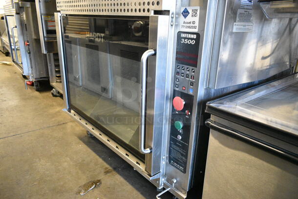 2 Hardt Model Inferno 3500 Stainless Steel Commercial Natural Gas Powered Rotisserie Ovens on Commercial Casters. Each Oven Has a 40 Bird Capacity. 76,000 BTU. 2 Times Your Bid! - Image 3 of 12