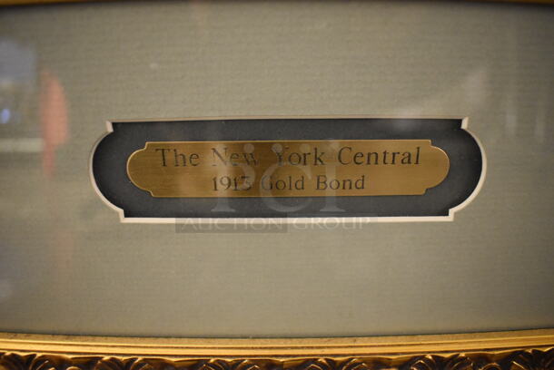 The New York Central 1913 Gold Bond in Black and Gold Frame - Image 5 of 6