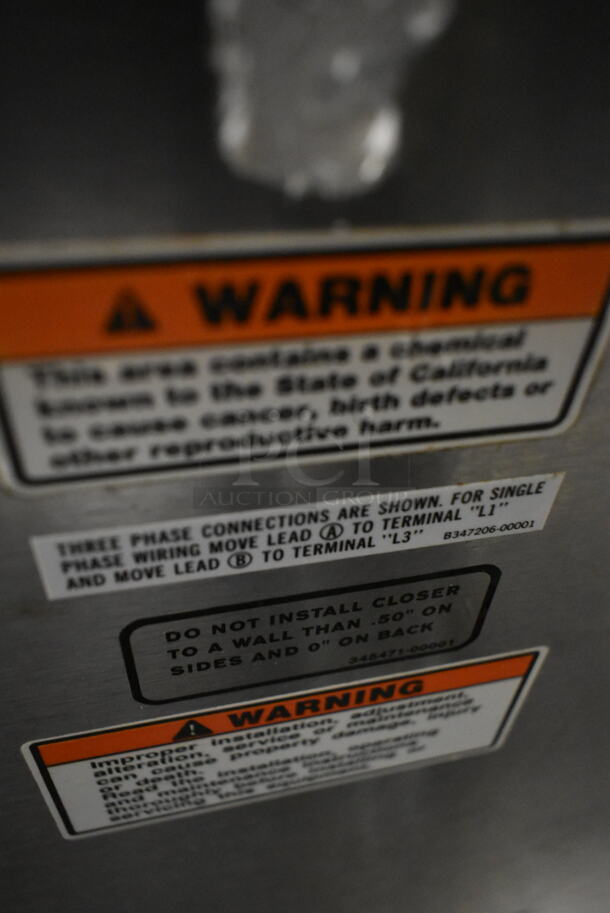 Hobart Stainless Steel Commercial Electric Powered Half Size Convection Oven w/ View Through Door and Thermostatic Controls. 240 Volts, 1 Phase. - Image 6 of 8