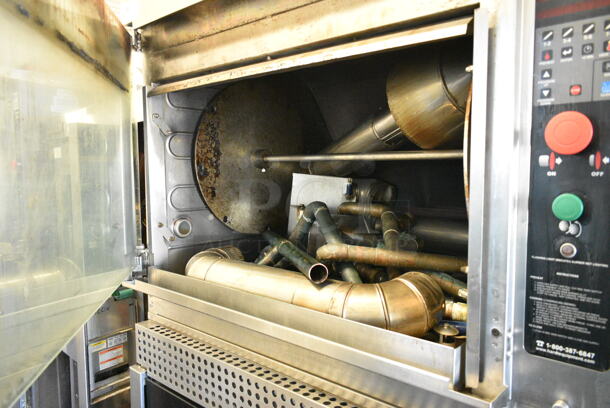 2 Hardt Model Inferno 3500 Stainless Steel Commercial Natural Gas Powered Rotisserie Ovens on Commercial Casters. Each Oven Has a 40 Bird Capacity. 76,000 BTU. 2 Times Your Bid! - Image 4 of 12