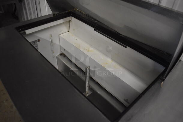 2011 True TSSU-72-18M-B Stainless Steel Commercial Sandwich Salad Prep Table Bain Marie Mega Top on Commercial Casters. 115 Volts, 1 Phase. 72.5x34x46.5. Tested and Working! - Image 4 of 10