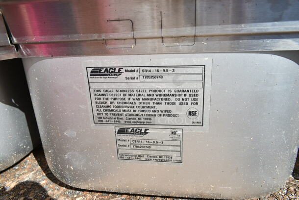 Eagle SR14-16-9.5-3 Stainless Steel 3 Bay Drop In Sink. Bays 14x9 - Image 5 of 5