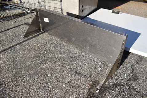 Stainless Steel Shelf w/ Wall Mount Brackets. 48x14x14