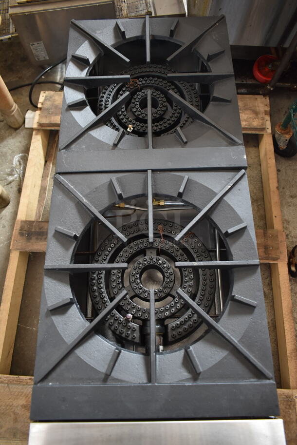 BRAND NEW! ThermaTek TSP18-2N Stainless Steel Commercial Countertop Natural Gas Powered 2 Burner Range. - Image 3 of 9