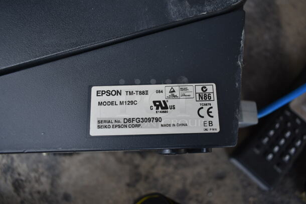 ALL ONE MONEY! Lot of 2 Epson M129C Receipt Printers and Various Remotes - Image 5 of 10