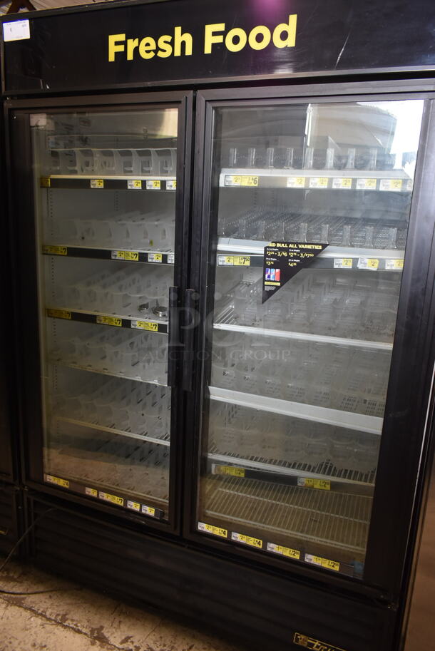 2015 True GDM-49 ENERGY STAR Metal Commercial 2 Door Reach In Cooler Merchandiser w/ Poly Coated Racks. 115 Volts, 1 Phase. Tested and Working! - Image 4 of 9