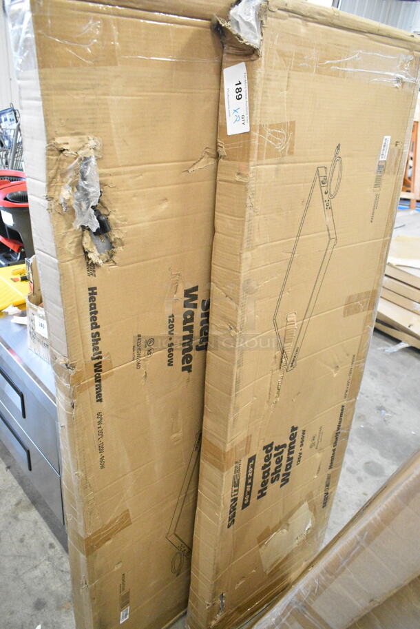 2 BRAND NEW IN BOX! ServIt 423HSW2060 60" Stainless Steel Heated Shelf Warmer. 120 Volts, 1 Phase. 2 Times Your Bid!  - Image 2 of 6